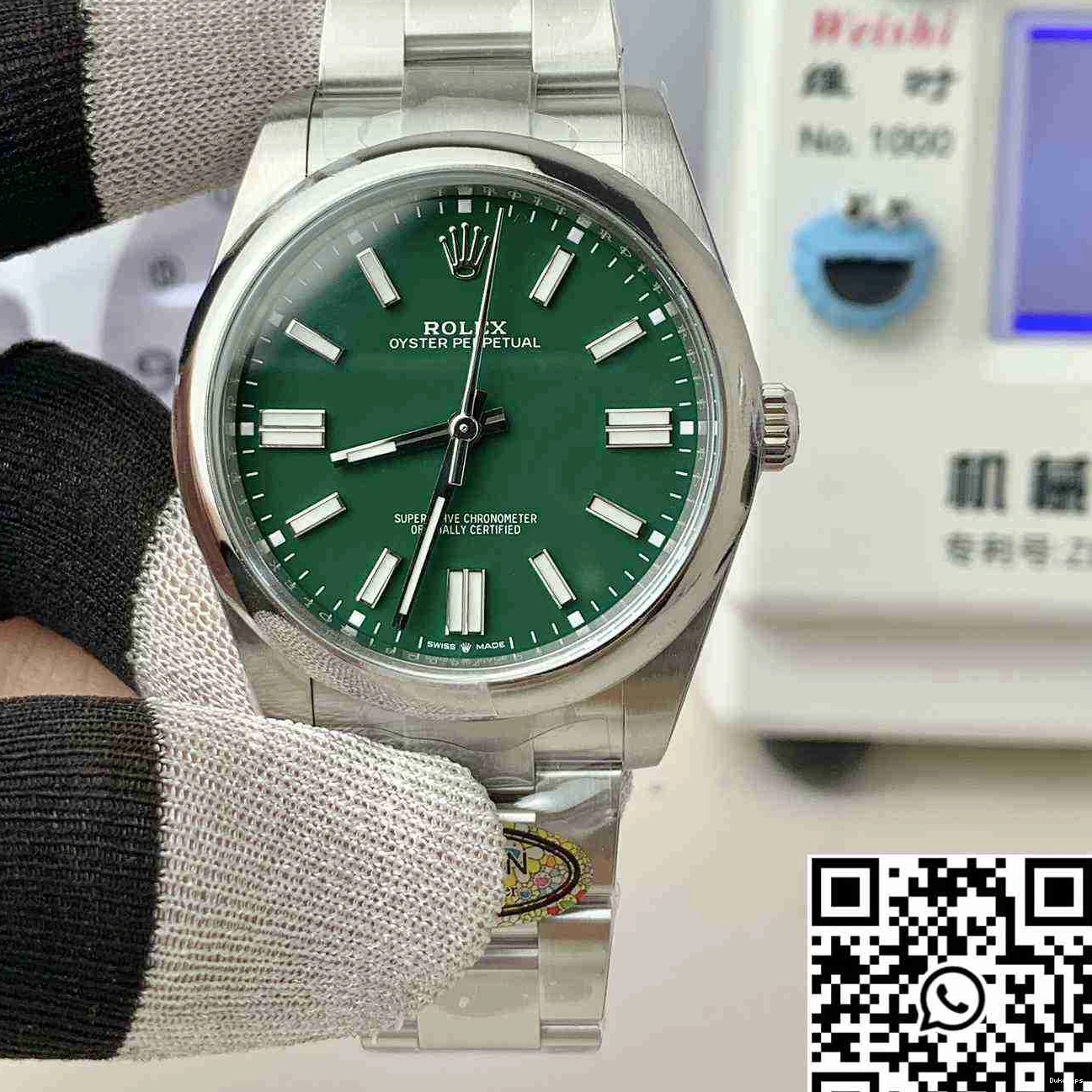 Dial Clean Oyster Perpetual Factory Rolex M124300-0005 Green 41MM 0508